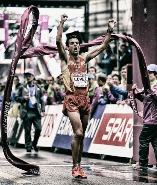 Miguel Ángel López, Campeón de Europa 20 kms marcha (4)