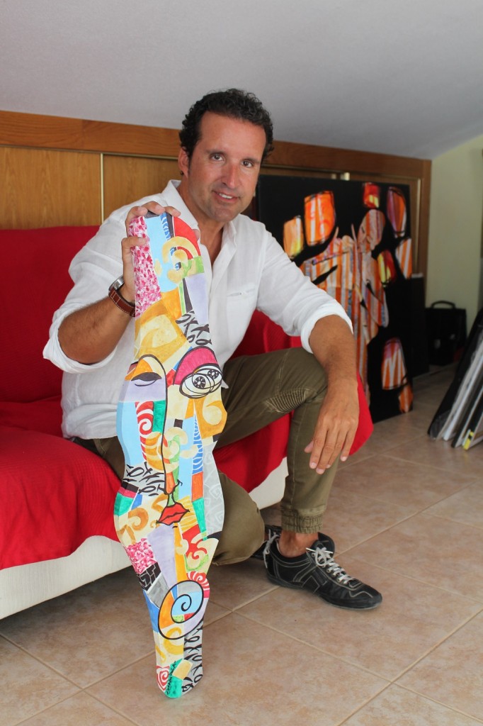 El artista, Álvaro Peña, charla con Melones el Abuelo