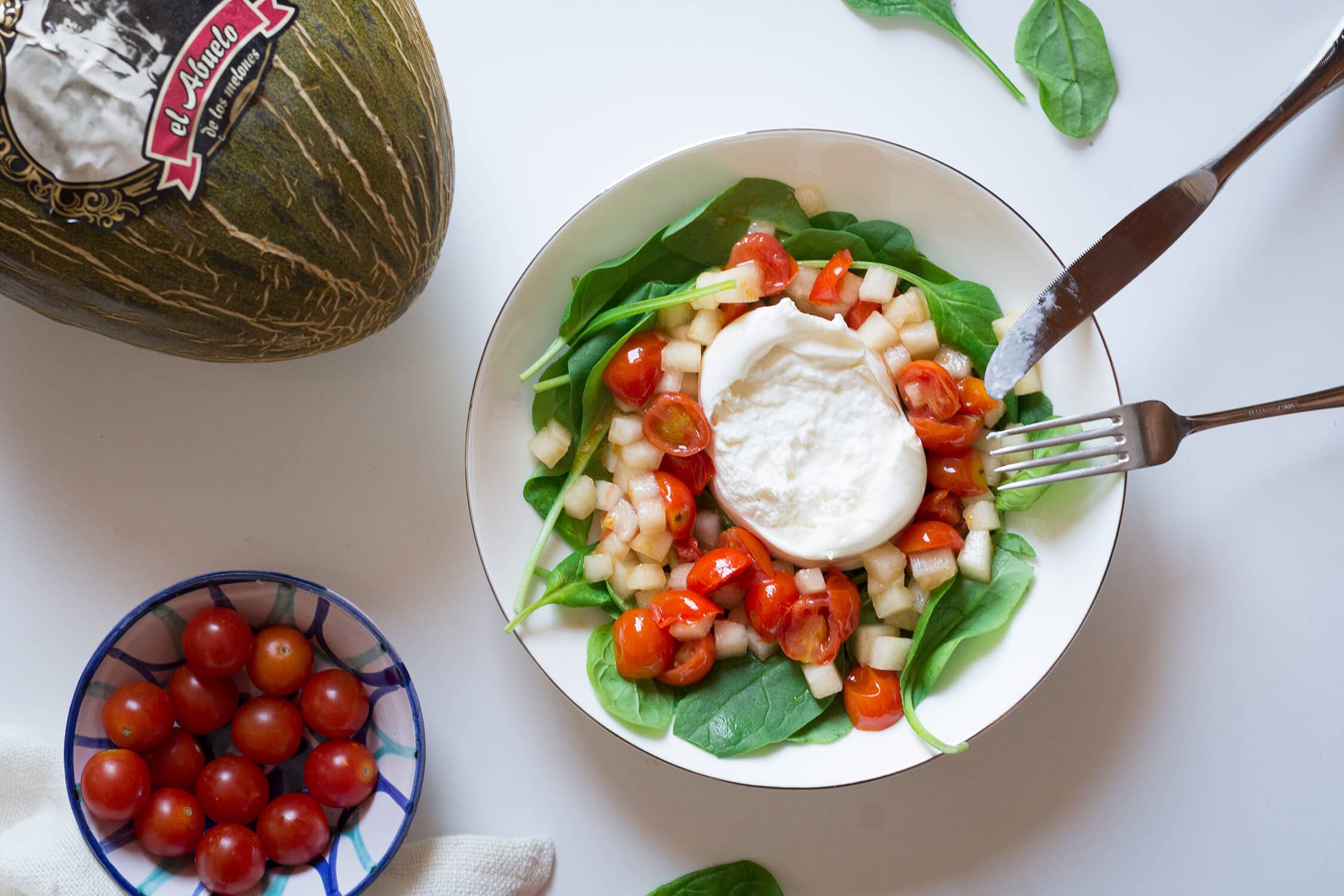 Burrata-con-melon