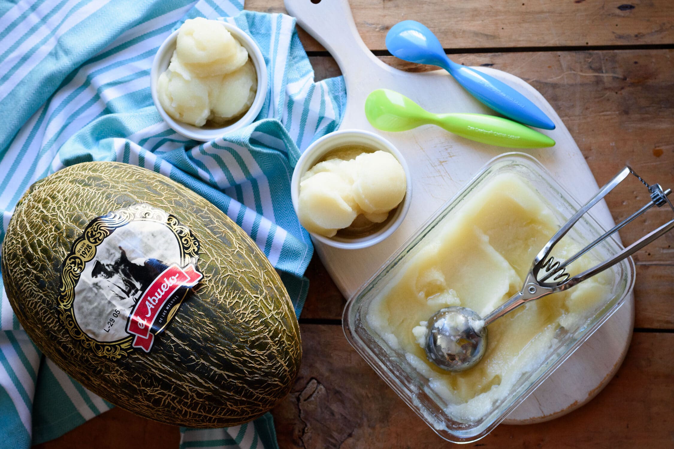 Meloneneis mit 3 Zutaten – Melones el Abuelo Meloneneis mit 3 Zutaten – Melones el Abuelo